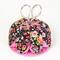 Dritz® Black & Pink Floral Pin Cushion with Scissors